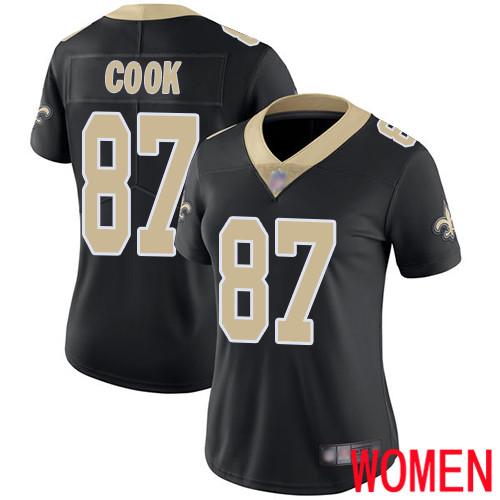 New Orleans Saints Limited Black Women Jared Cook Home Jersey NFL Football #87 Vapor Untouchable Jersey